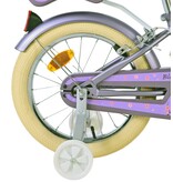 Volare Blossom Kinderfahrrad - Mädchen - 16 Zoll - Lila - Zweihandbremsen