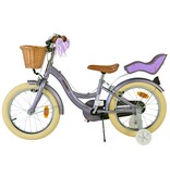 Volare Blossom Kinderfahrrad - Mädchen - 16 Zoll - Lila - Zweihandbremsen
