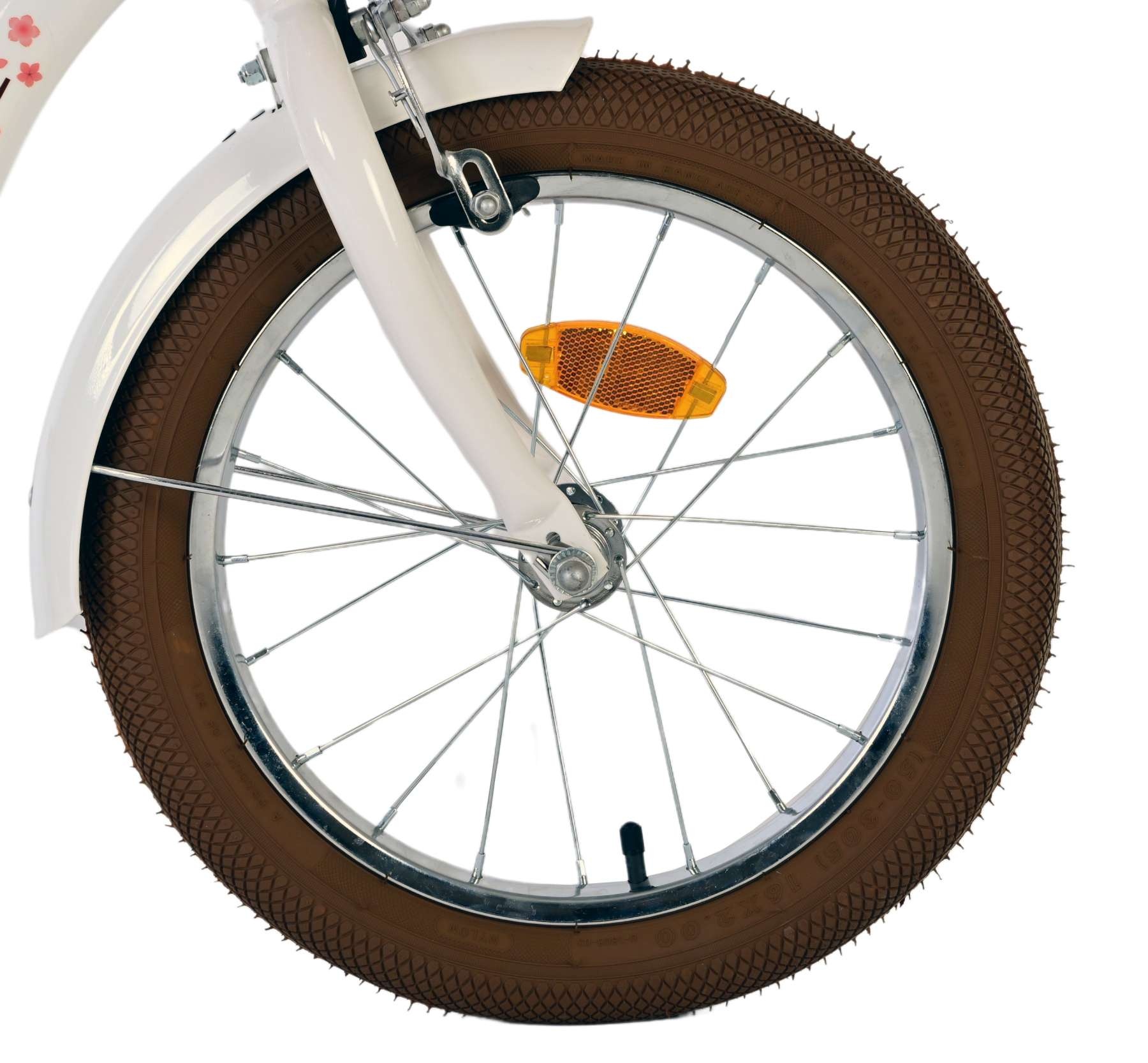 Volare Blossom Kinderfahrrad - Mädchen - 16 Zoll - Weiß