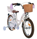 Volare Blossom Kinderfahrrad - Mädchen - 16 Zoll - Weiß