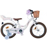 Volare Blossom Kinderfiets - Meisjes - 16 inch - Wit - Twee Handremmen