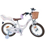 Volare Blossom Kinderfiets - Meisjes - 16 inch - Wit - Twee Handremmen