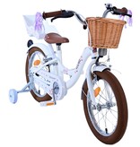 Volare Blossom Kinderfiets - Meisjes - 16 inch - Wit - Twee Handremmen