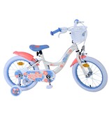 Disney Stitch Kinderfahrrad - Mädchen - 16 Zoll - Creme Koralle Blau - Zweihandbremsen