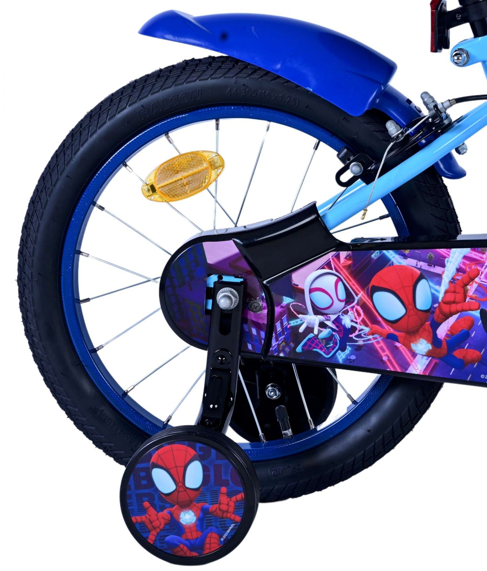 Spidey Kinderfahrrad - Jungen - 16 Zoll - Blau - Zweihandbremsen