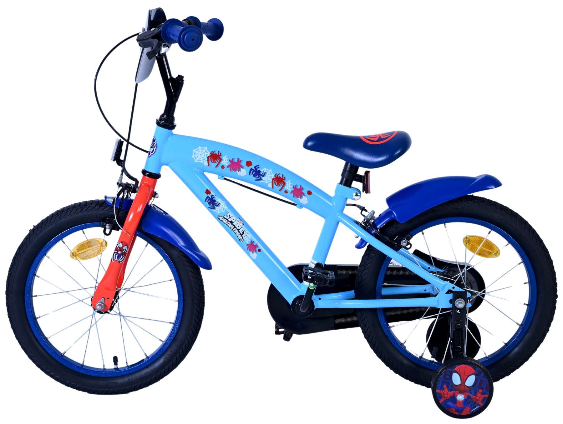 Spidey Kinderfahrrad - Jungen - 16 Zoll - Blau - Zweihandbremsen