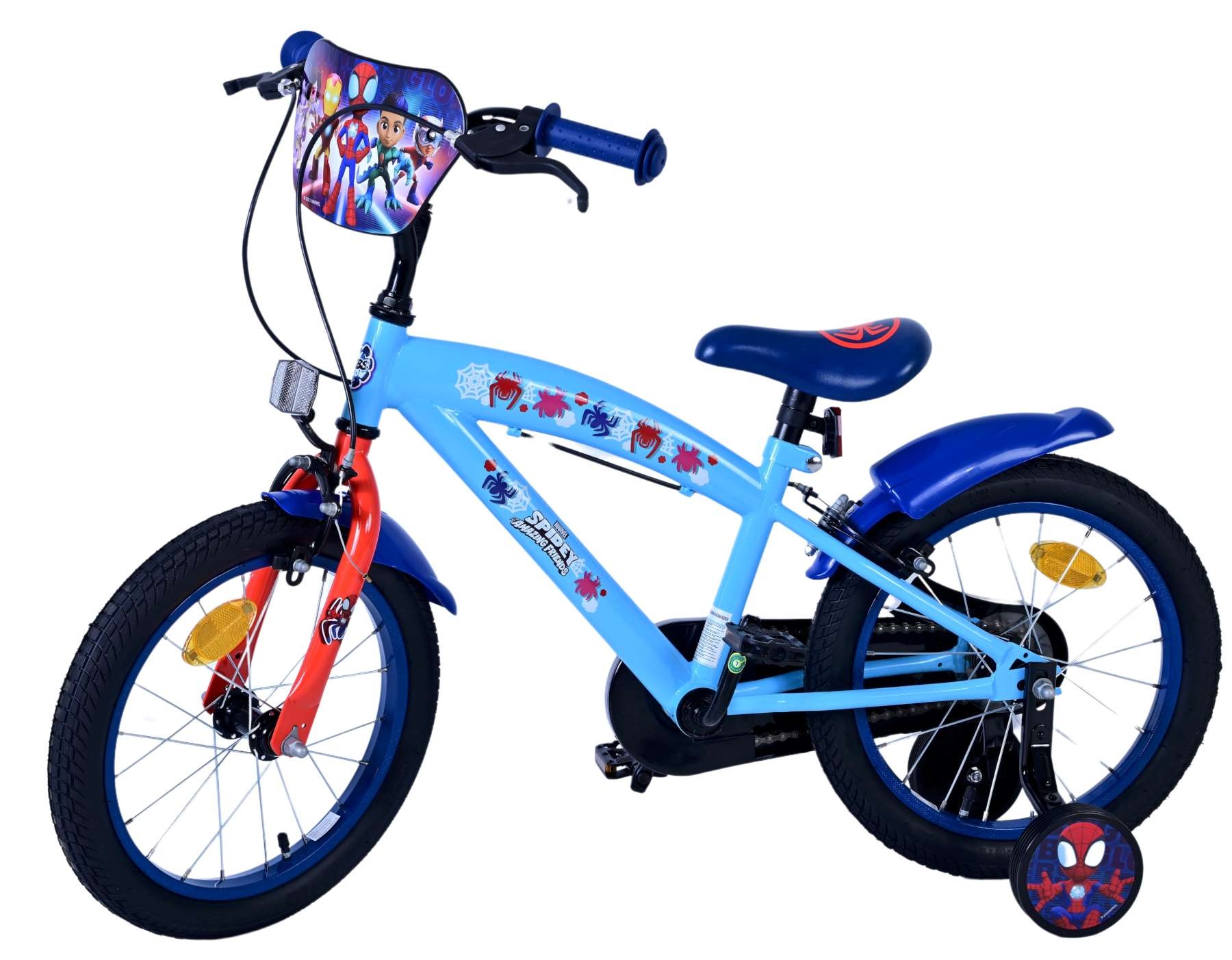 Spidey Kinderfahrrad - Jungen - 16 Zoll - Blau - Zweihandbremsen