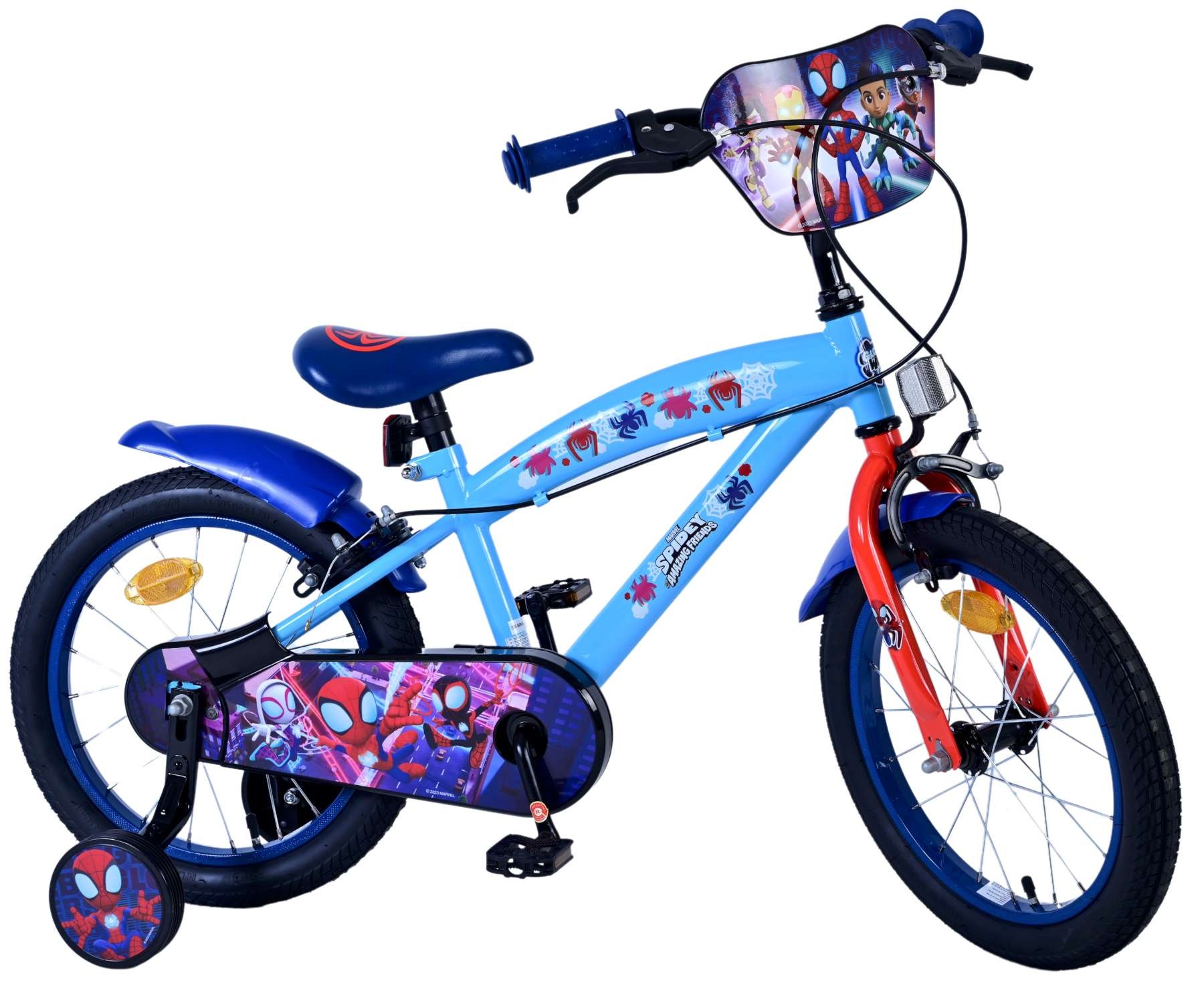 Spidey Kinderfahrrad - Jungen - 16 Zoll - Blau - Zweihandbremsen