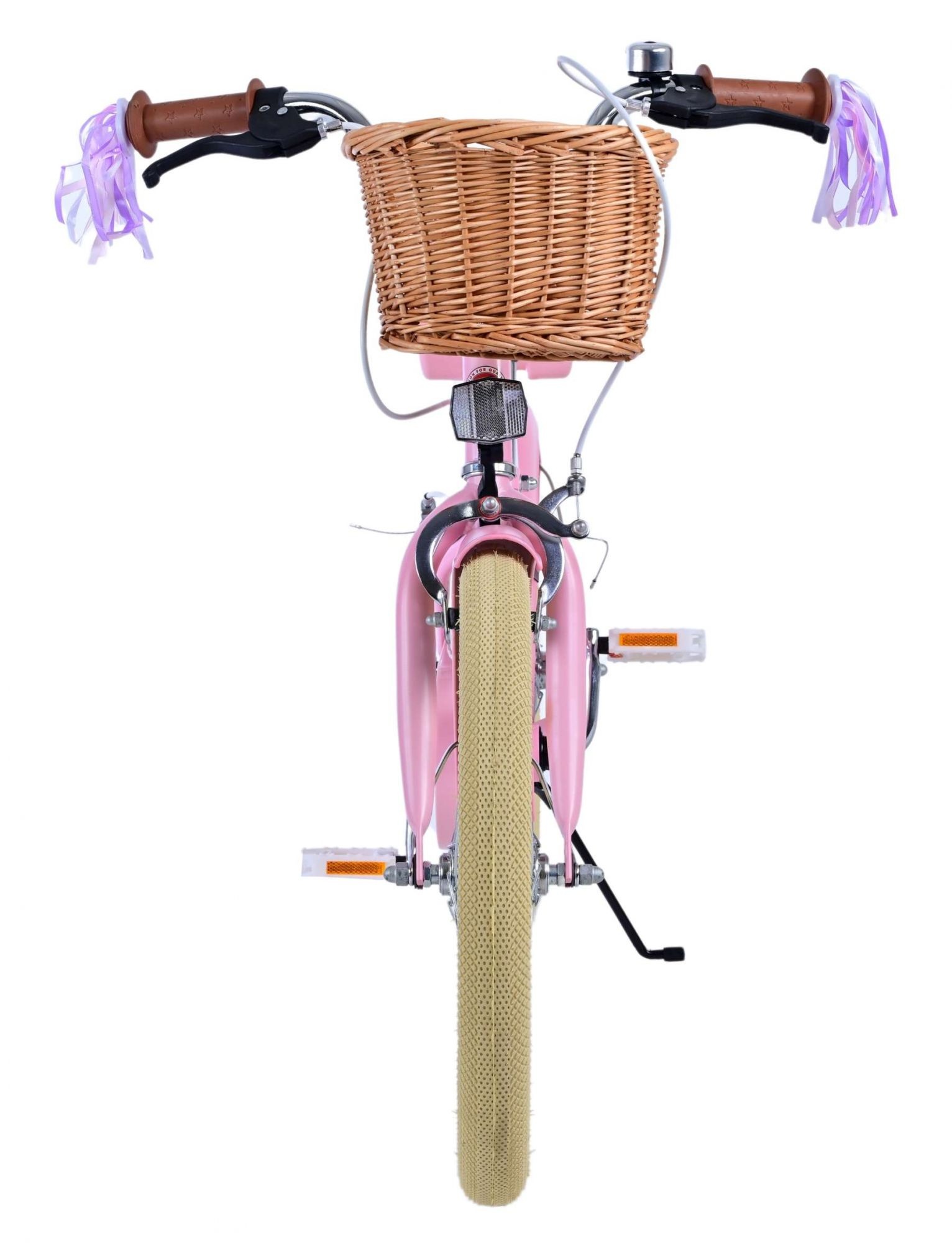 Volare Blossom Kinderfahrrad - Mädchen - 18 Zoll - Rosa - Zwei Handbremsen