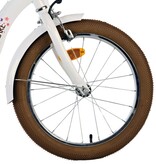 Volare Blossom Kinderfahrrad - Mädchen - 18 Zoll - Weiß - Zweihandbremsen