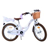 Volare Blossom Kinderfahrrad - Mädchen - 18 Zoll - Weiß - Zweihandbremsen