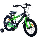Volare Sportivo Kinderfahrrad - Jungen - 16 Zoll - Grün Schwarz - Zweihandbremsen