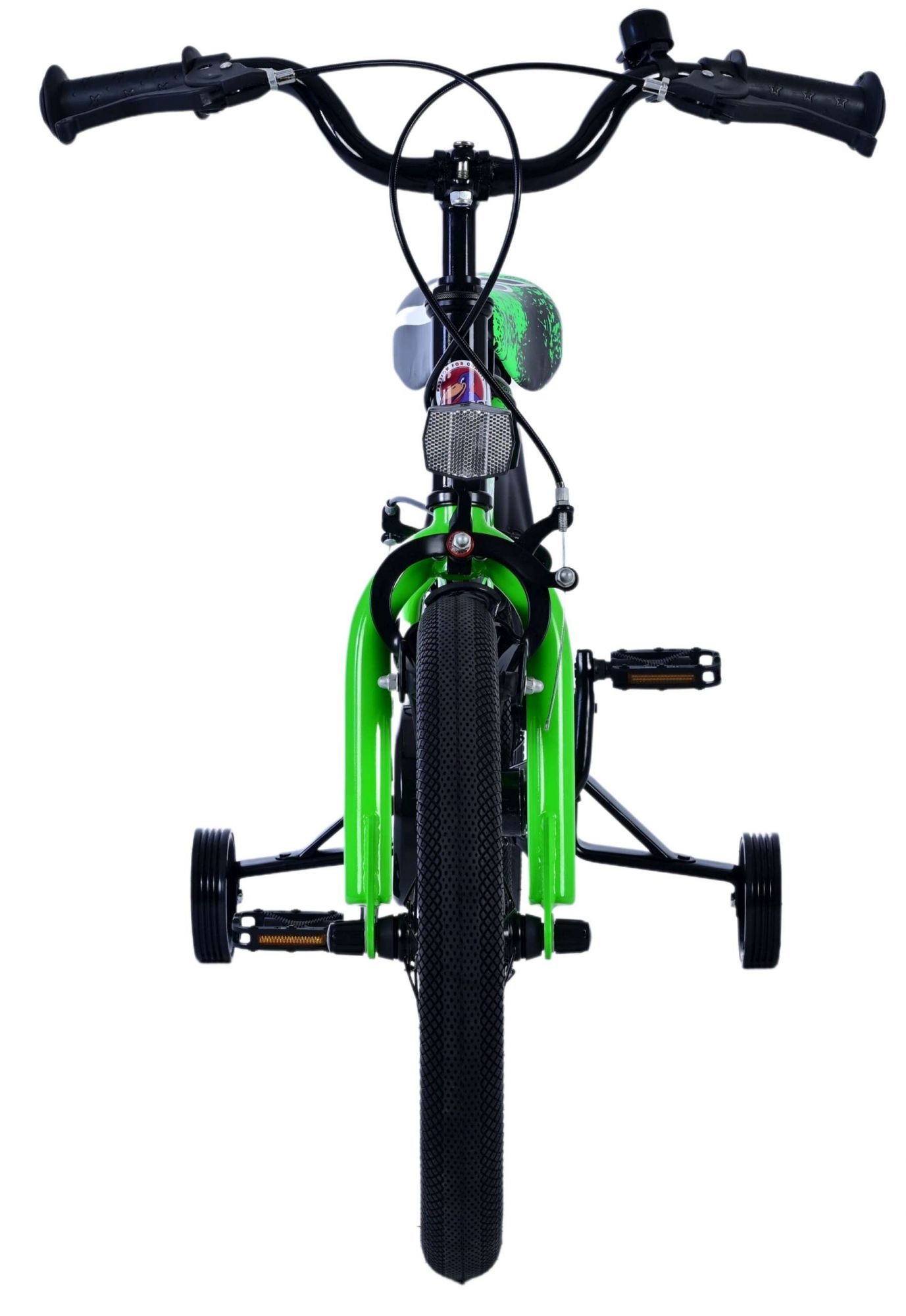 Volare Sportivo Kinderfahrrad - Jungen - 16 Zoll - Grün Schwarz - Zweihandbremsen