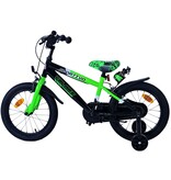 Volare Sportivo Kinderfahrrad - Jungen - 16 Zoll - Grün Schwarz - Zweihandbremsen