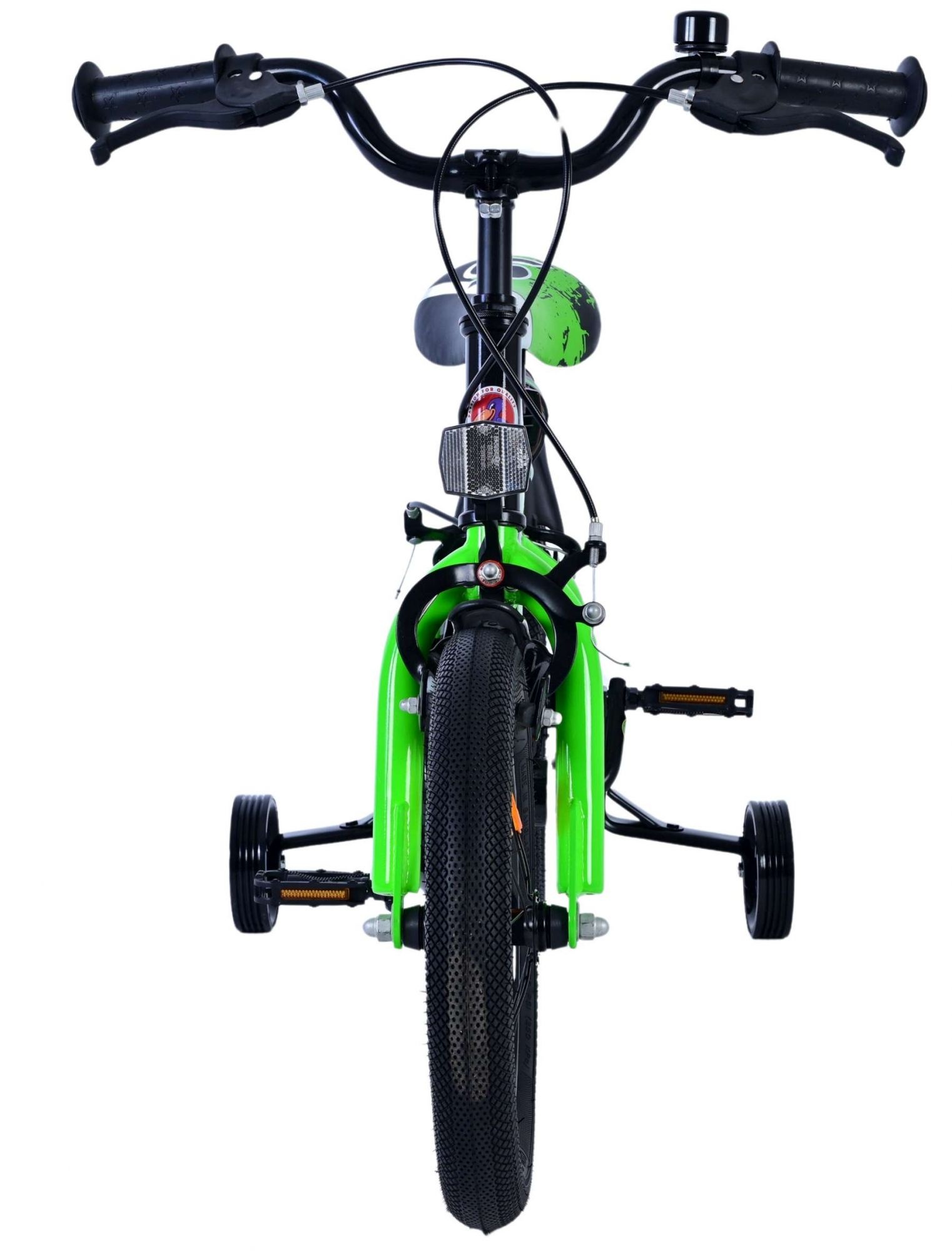Volare Sportivo Kinderfahrrad - Jungen - 14 Zoll - Grün Schwarz - Zweihandbremsen