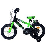 Volare Sportivo Kinderfahrrad - Jungen - 14 Zoll - Grün Schwarz - Zweihandbremsen