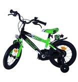 Volare Sportivo Kinderfahrrad - Jungen - 14 Zoll - Grün Schwarz - Zweihandbremsen