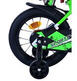 Volare Sportivo Kinderfahrrad - Jungen - 14 Zoll - Grün Schwarz