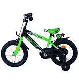 Volare Sportivo Kinderfahrrad - Jungen - 14 Zoll - Grün Schwarz