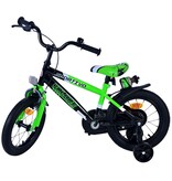Volare Sportivo Kinderfahrrad - Jungen - 14 Zoll - Grün Schwarz