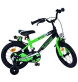 Volare Sportivo Kinderfahrrad - Jungen - 14 Zoll - Grün Schwarz