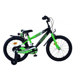 Volare Sportivo Kinderfiets - Boys - 18 inch - Green Black - Two Hand Brakes