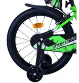 Volare Sportivo Kinderfahrrad - Jungen - 18 Zoll - Grün Schwarz - Zweihandbremsen
