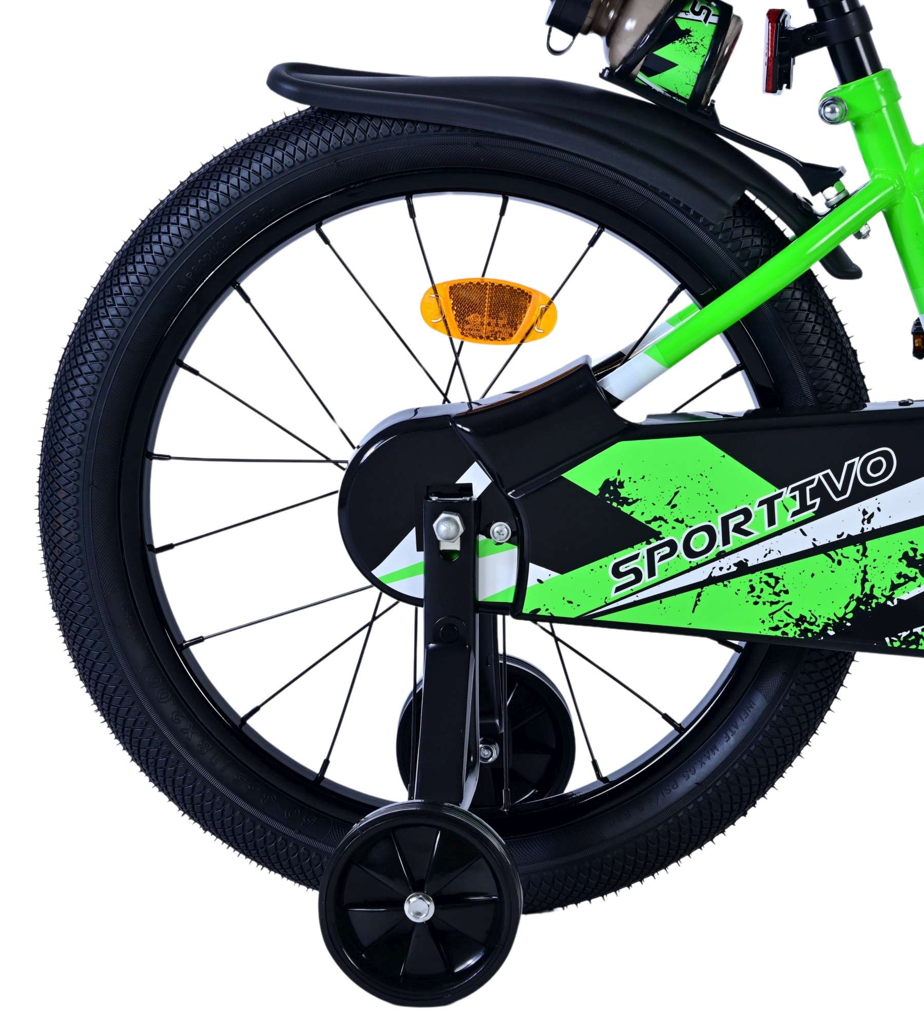 Volare Sportivo Kinderfahrrad - Jungen - 18 Zoll - Grün Schwarz