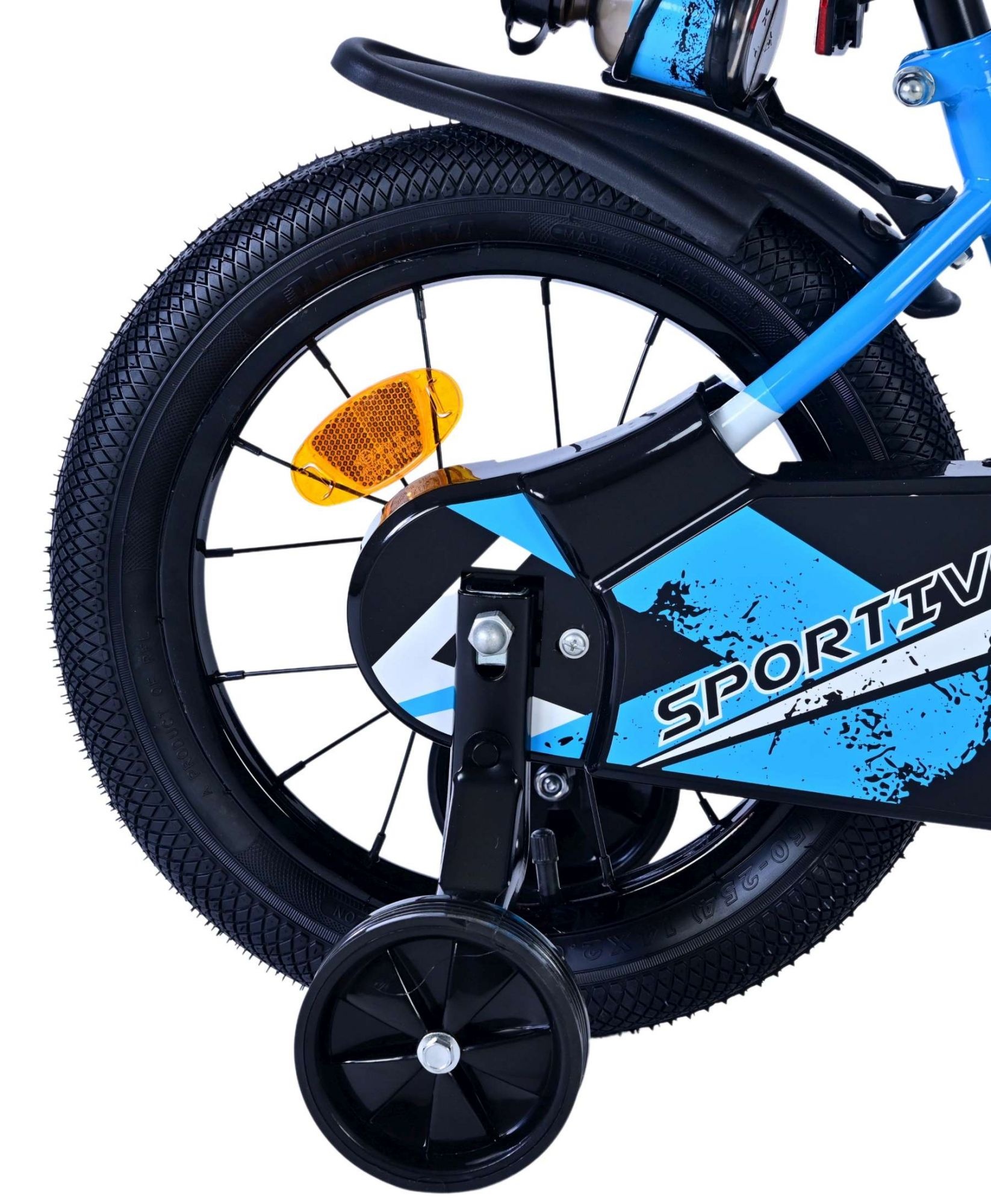 Volare Sportivo Kinderfahrrad - Jungen - 14 Zoll - Blau Schwarz