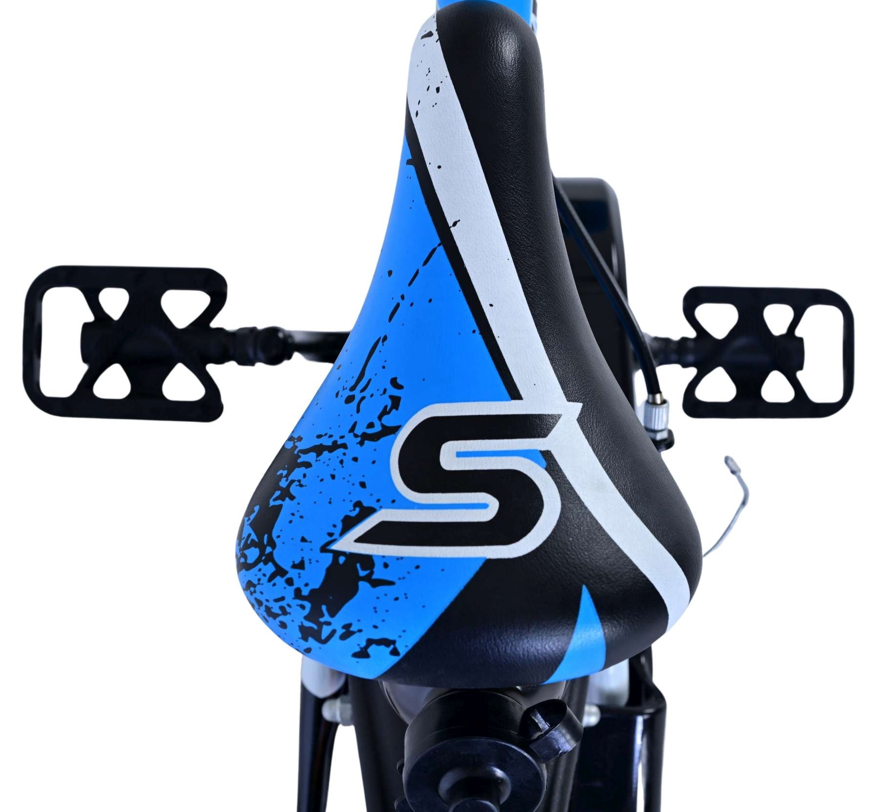 Volare Sportivo Kinderfahrrad - Jungen - 14 Zoll - Blau Schwarz - Zweihandbremsen