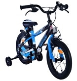 Volare Sportivo Kinderfahrrad - Jungen - 14 Zoll - Blau Schwarz - Zweihandbremsen