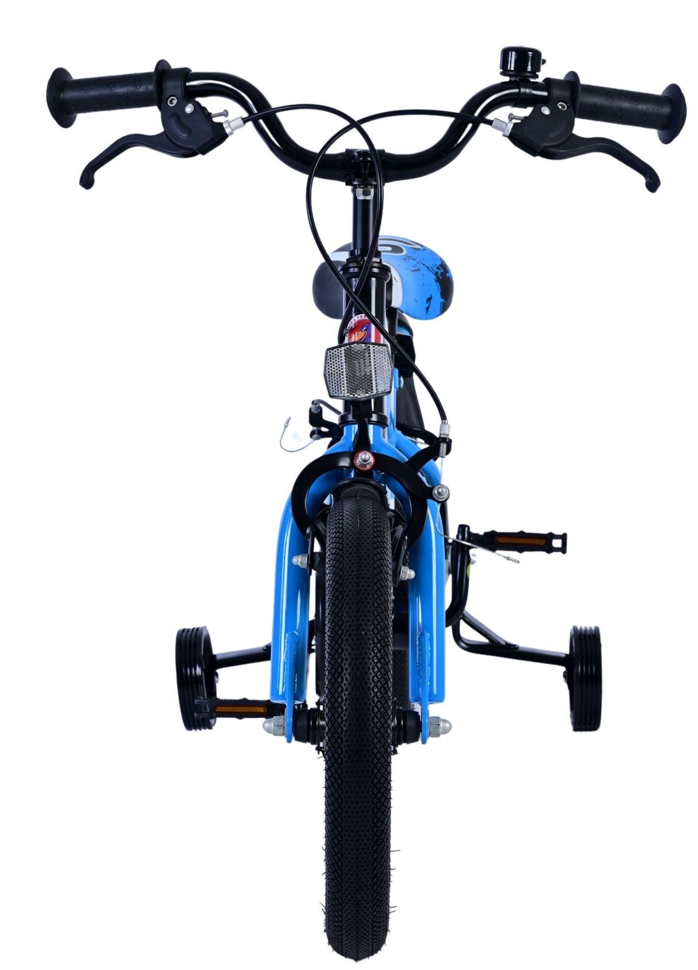 Volare Sportivo Kinderfahrrad - Jungen - 14 Zoll - Blau Schwarz - Zweihandbremsen