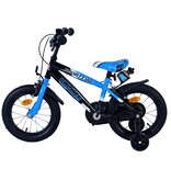 Volare Sportivo Kinderfahrrad - Jungen - 14 Zoll - Blau Schwarz - Zweihandbremsen
