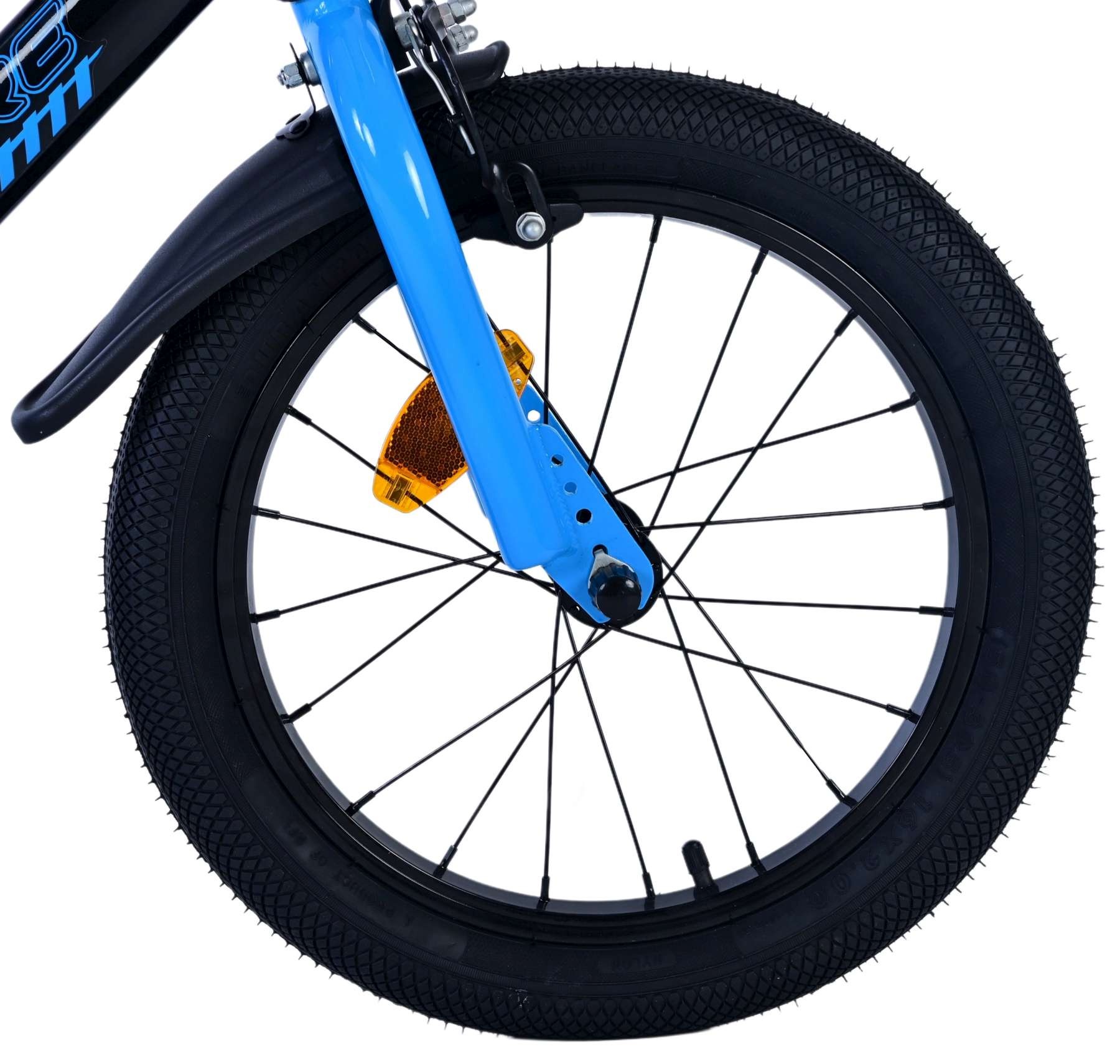 Volare Sportivo Kinderfahrrad - Jungen - 16 Zoll - Blau Schwarz