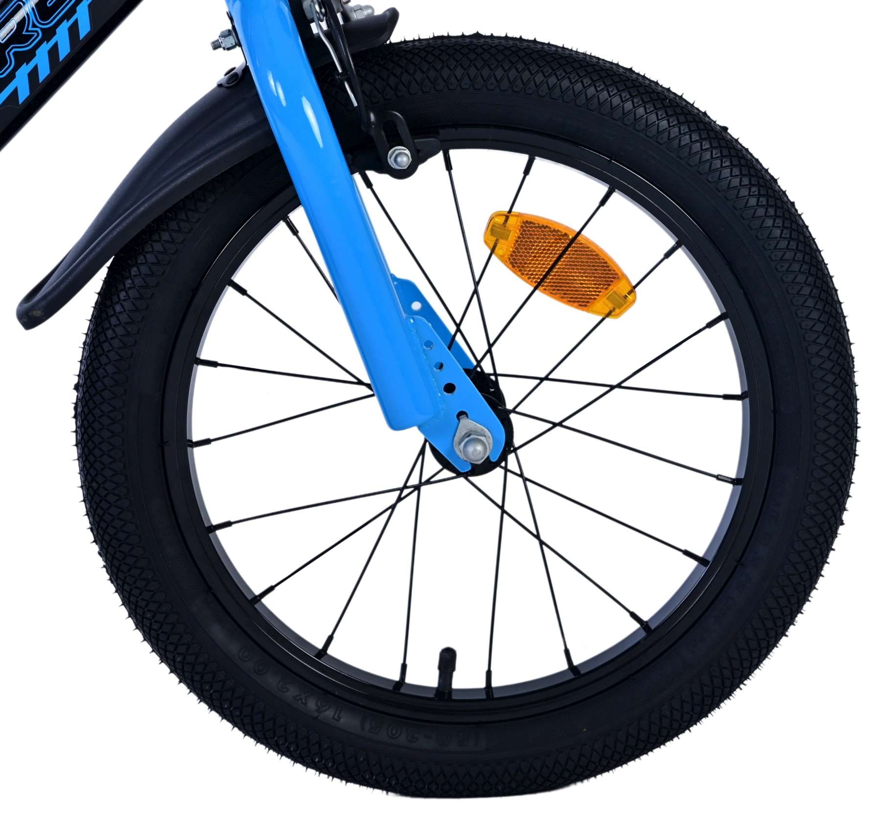 Volare Sportivo Kinderfahrrad - Jungen - 16 Zoll - Blau Schwarz - Zweihandbremsen