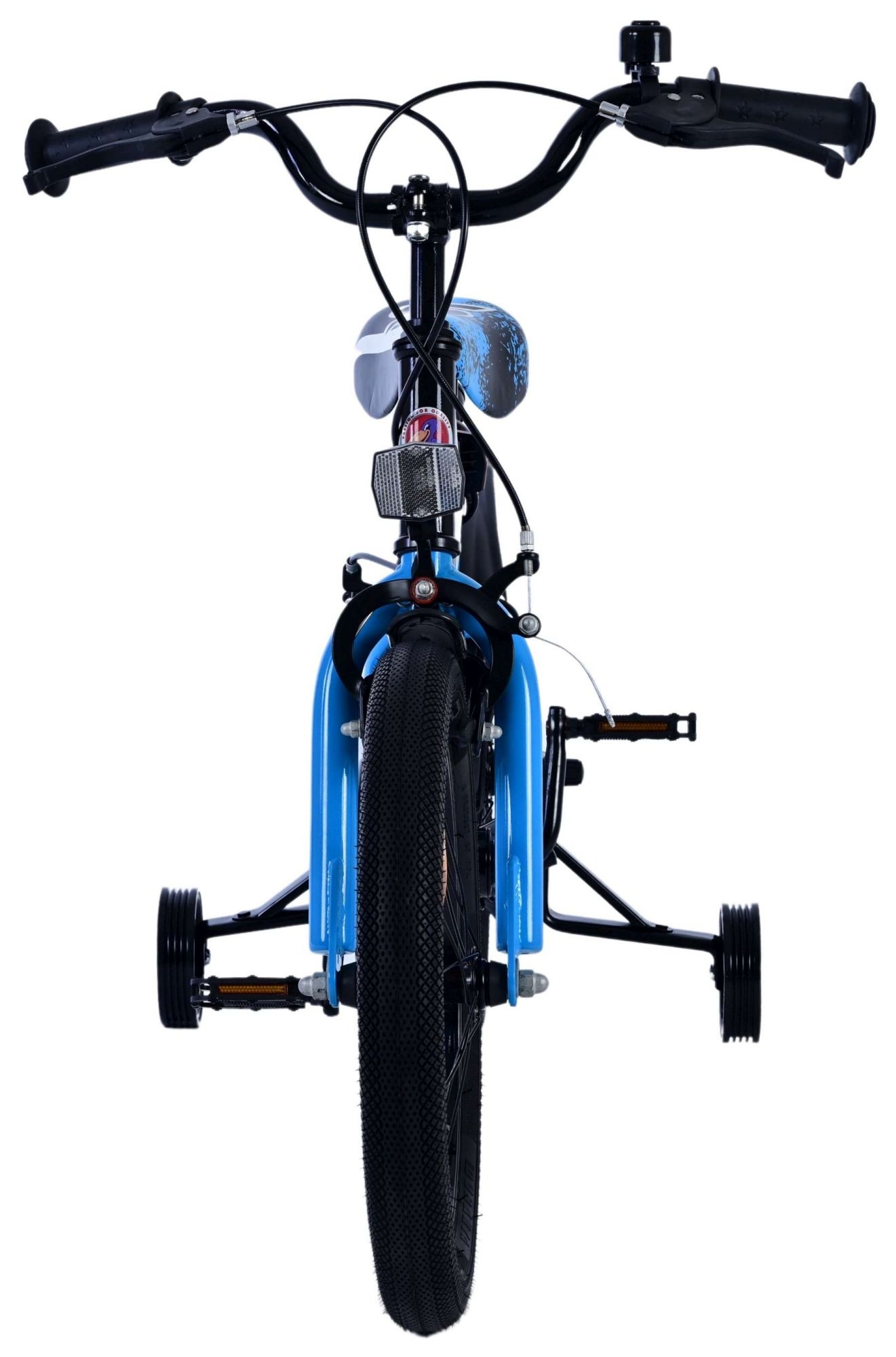 Volare Sportivo Kinderfahrrad - Jungen - 16 Zoll - Blau Schwarz - Zweihandbremsen