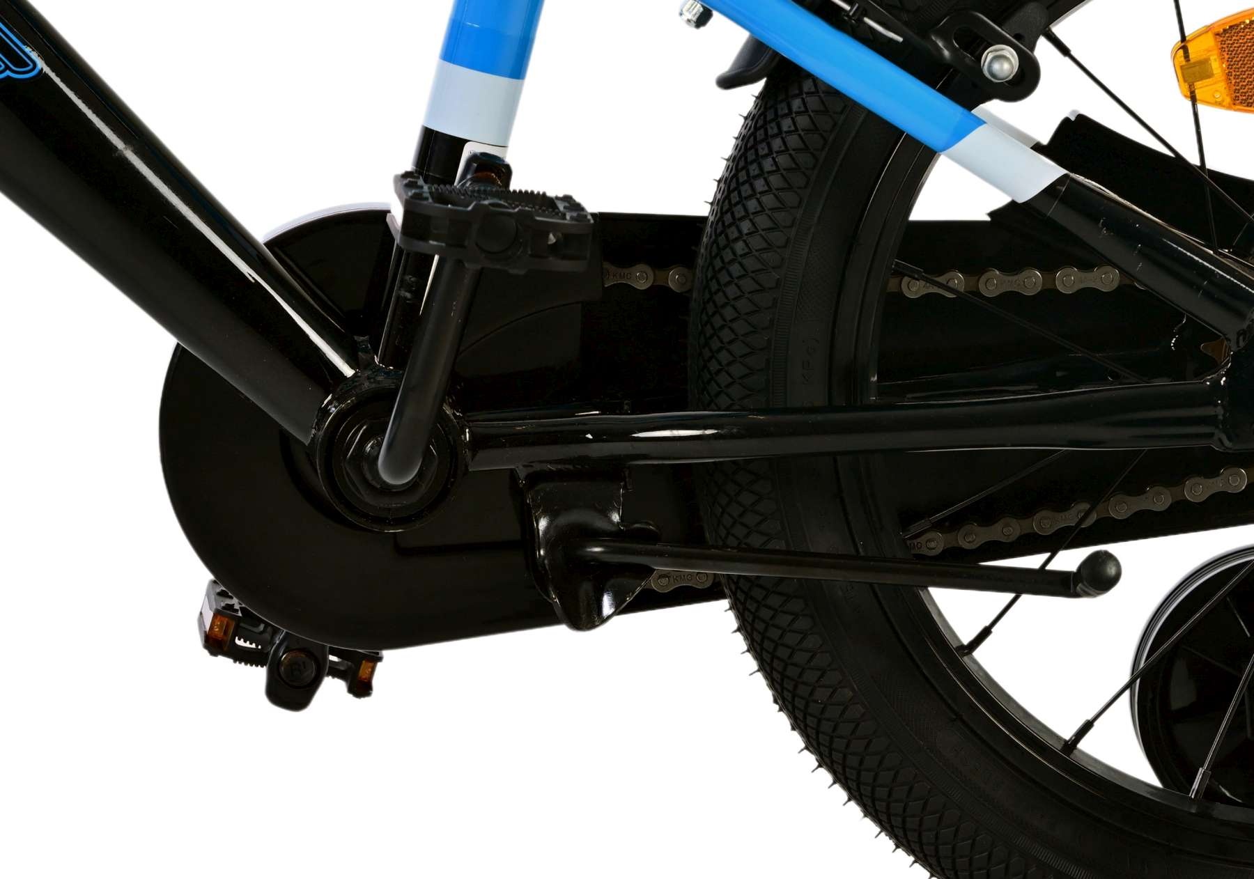 Volare Sportivo Kinderfahrrad - Jungen - 16 Zoll - Blau Schwarz - Zweihandbremsen