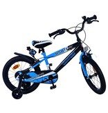 Volare Sportivo Kinderfahrrad - Jungen - 16 Zoll - Blau Schwarz - Zweihandbremsen