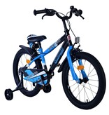 Volare Sportivo Kinderfahrrad - Jungen - 18 Zoll - Blau Schwarz - Zweihandbremsen