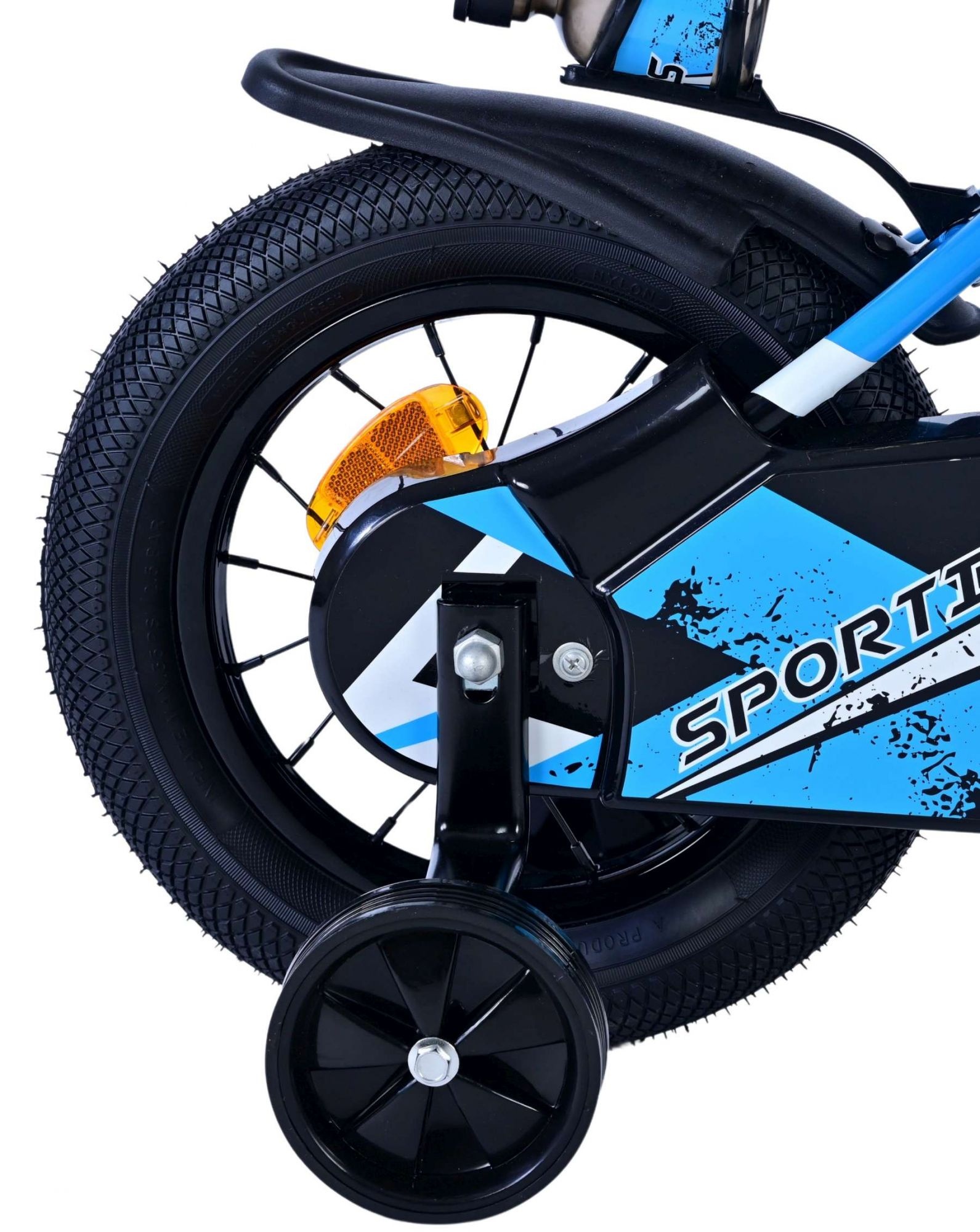 Volare Sportivo Kinderfahrrad - Jungen - 12 Zoll - Blau Schwarz