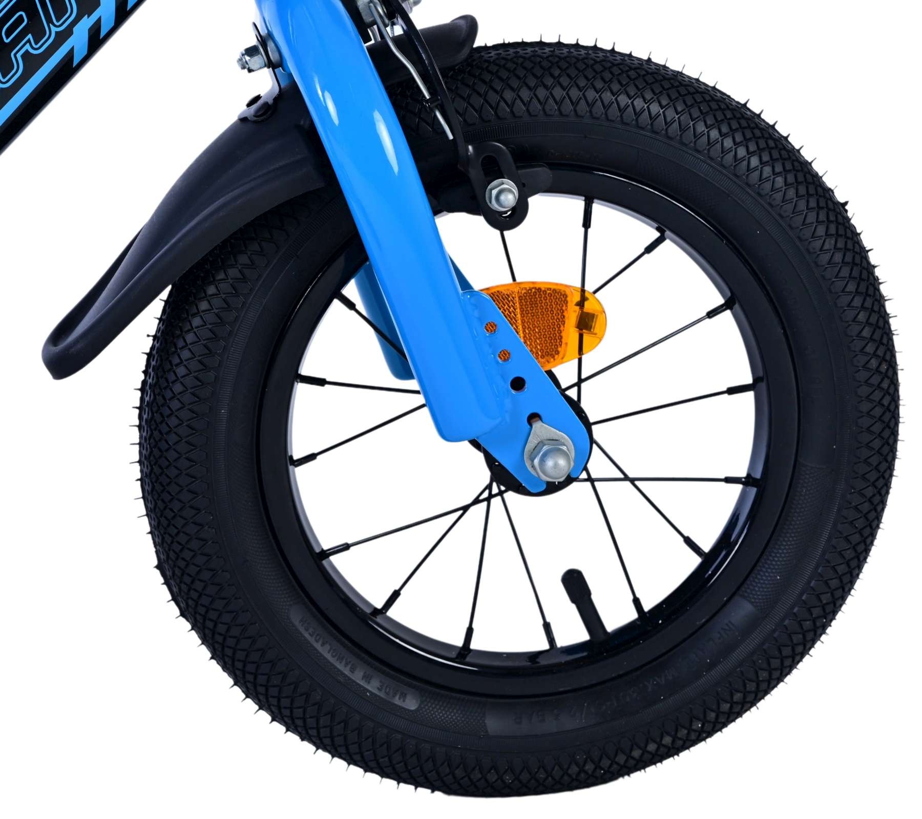 Volare Sportivo Kinderfahrrad - Jungen - 12 Zoll - Blau Schwarz - Zweihandbremsen