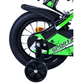 Volare Sportivo Kinderfahrrad - Jungen - 12 Zoll - Grün Schwarz - Zweihandbremsen