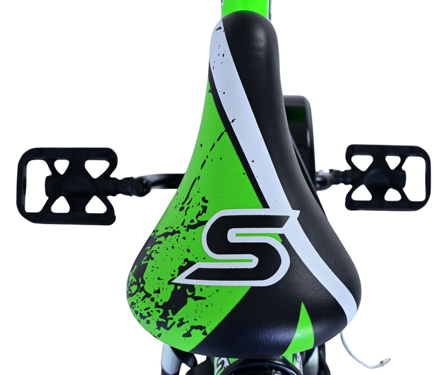 Volare Sportivo Kinderfahrrad - Jungen - 12 Zoll - Grün Schwarz - Zweihandbremsen