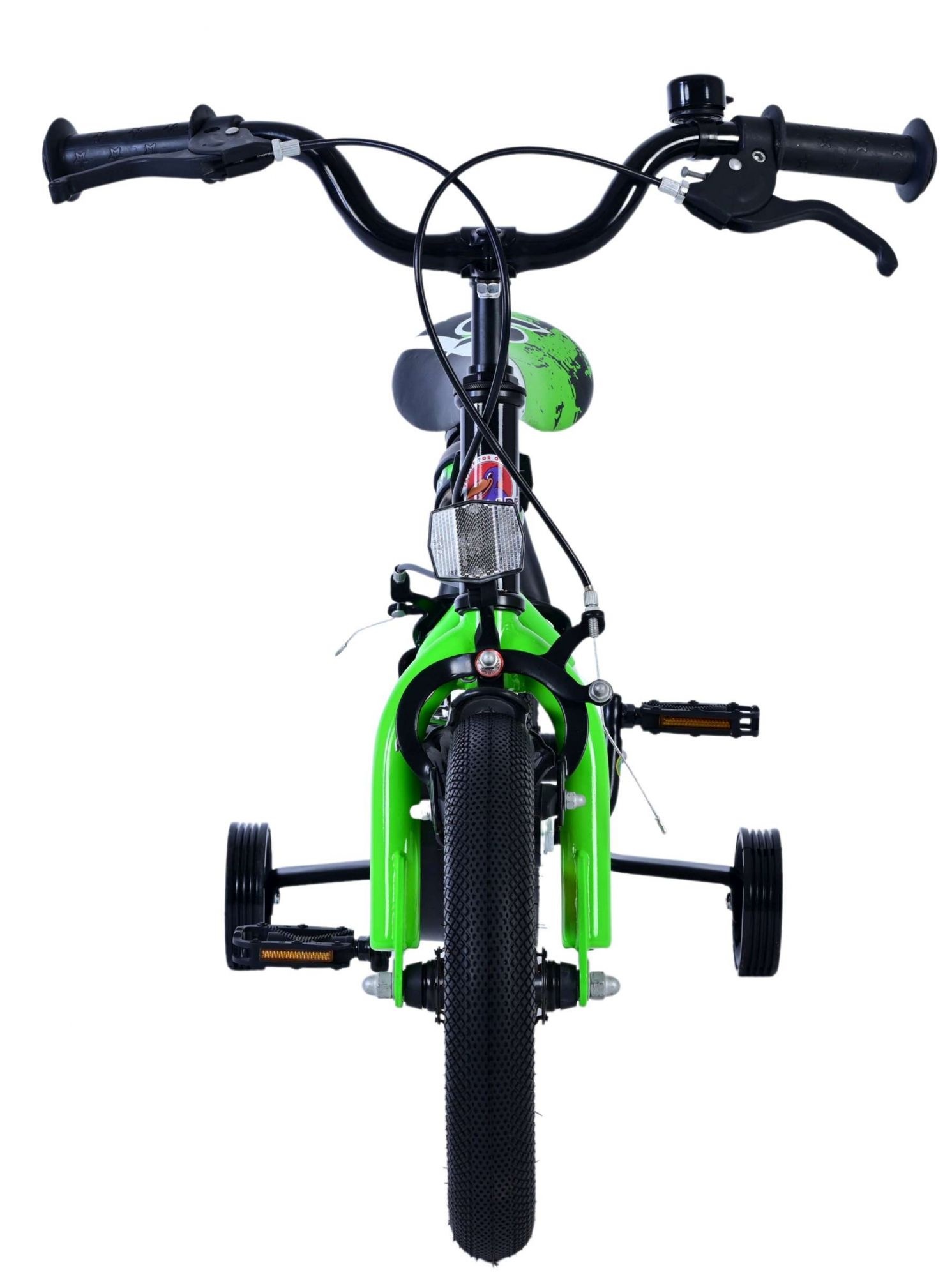 Volare Sportivo Kinderfahrrad - Jungen - 12 Zoll - Grün Schwarz - Zweihandbremsen