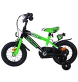 Volare Sportivo Kinderfahrrad - Jungen - 12 Zoll - Grün Schwarz - Zweihandbremsen