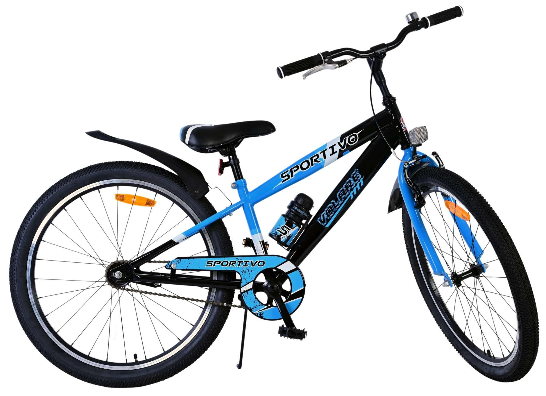 Volare Sportivo Kinderfiets - Jongens - 24 inch - Zwart Blauw
