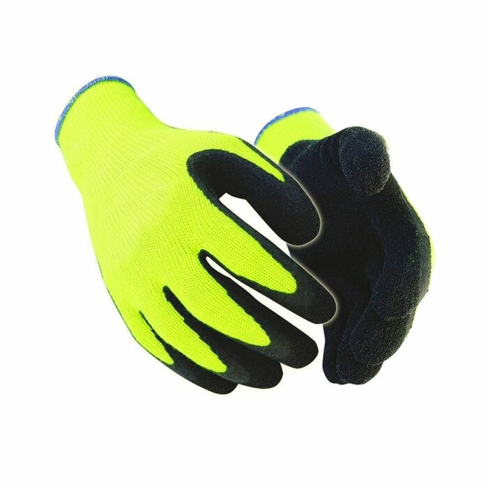 Hofftech Winter Latex-Handschuhe XL / Größe 10 Grip Gestrickte Neon Gelb-A gute Traktion, Rutschfestigkeit und eine optimale Passform. Wir sprechen über diese weichen, aber auch warme Winterhandschuhe! Diese Winterhandschuhe sind besonders gut für alle Aktivitäten
