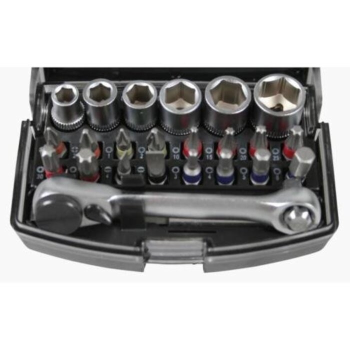 Hofftech Bit - Socket Set + Ratchet 24 Piece Color Profi