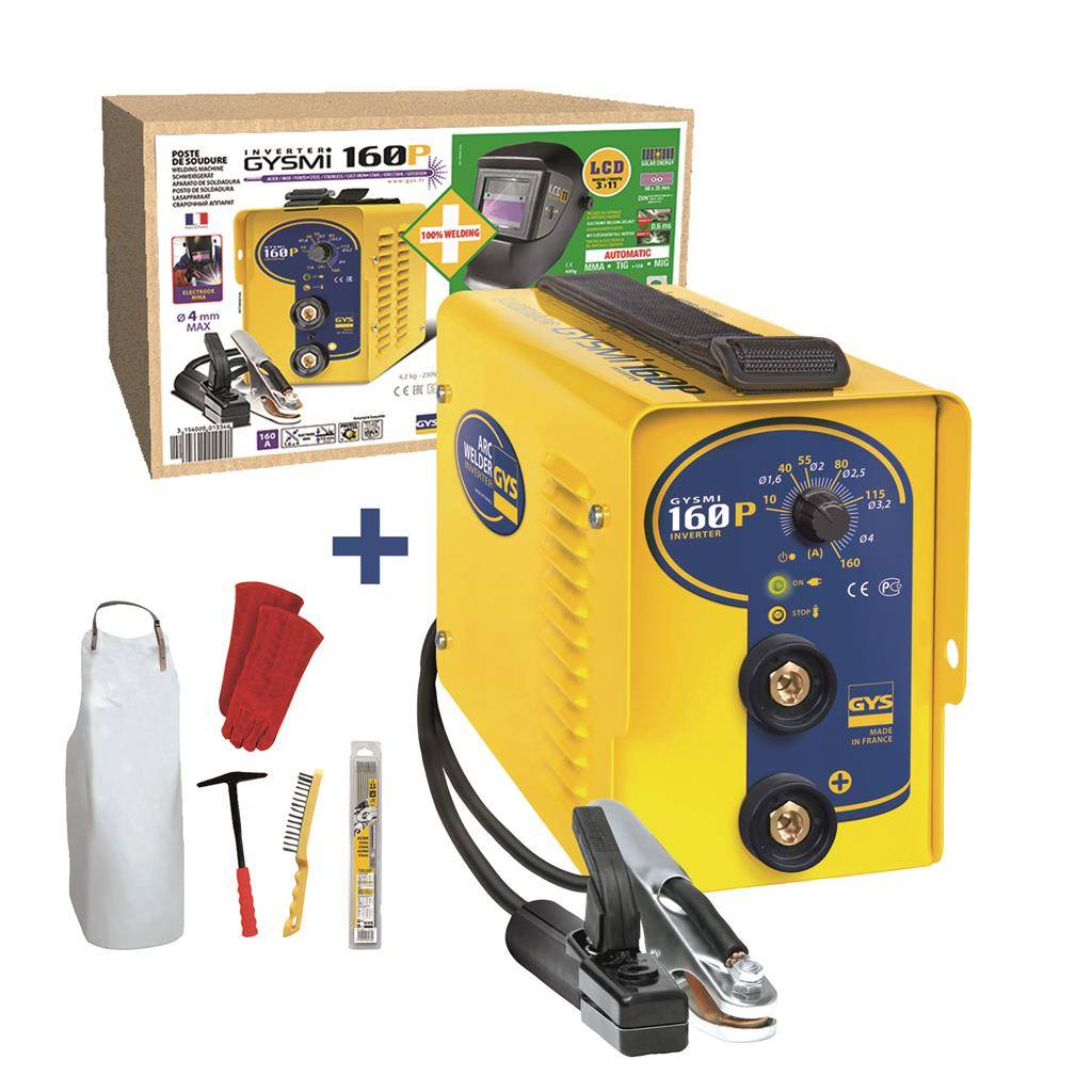 GYS GYS LASINVERTER GYSMI 160P, LASKLAAR BUNDEL
