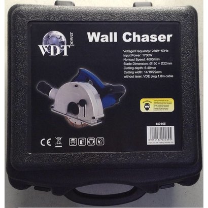 VDT 1700 W muurzaag, sleuvenfrees150 mm